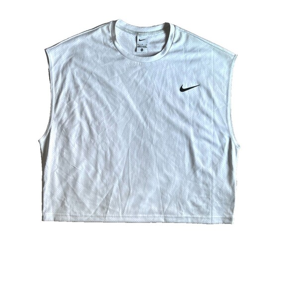 NIKE SWIM Crop Tank Men's XL White Mesh Boxy Hydroguard Tee Urban Outfitters NWT - Picture 11 of 11